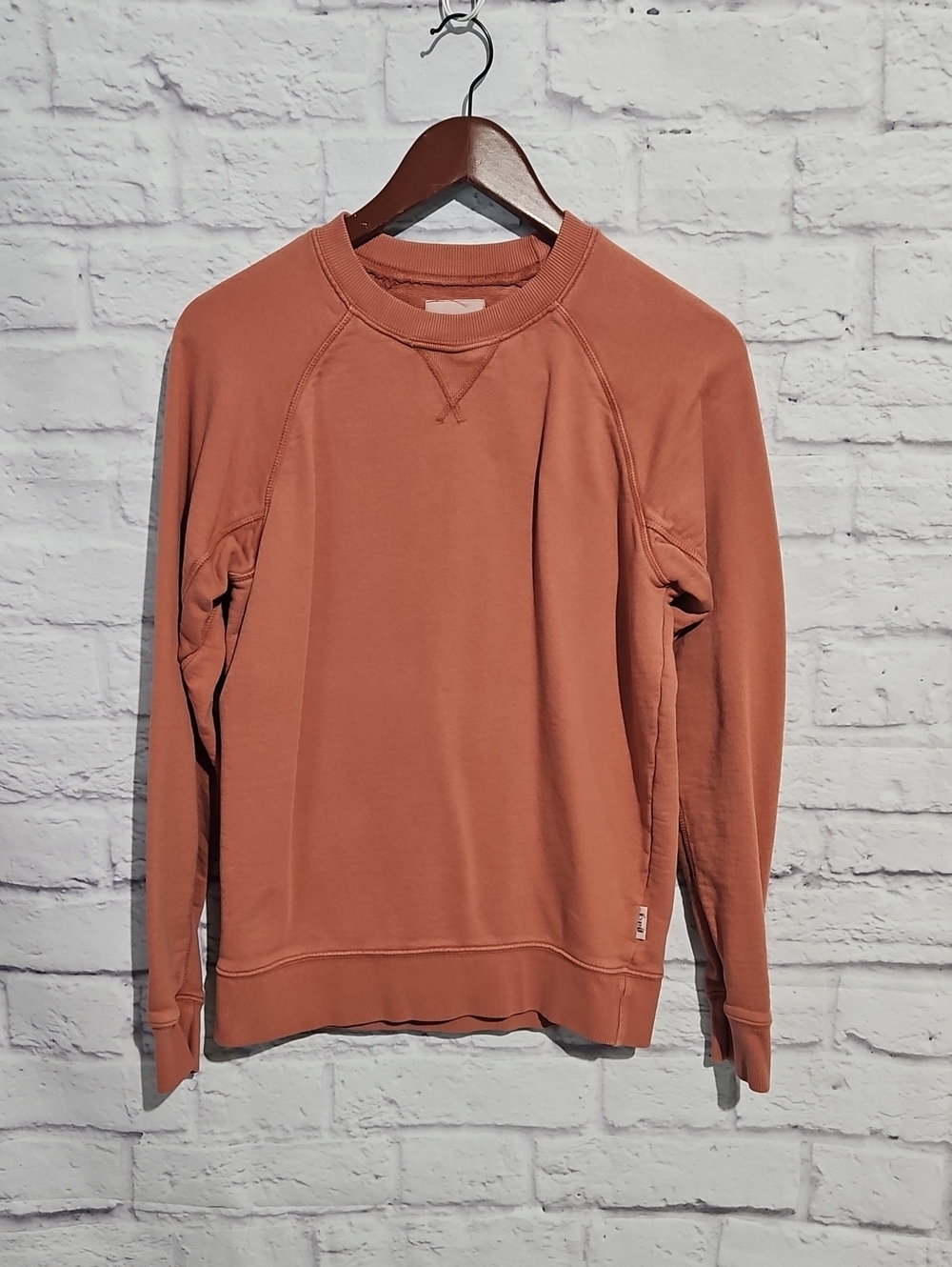 Pact Women's Crewneck Sweatshirt in Rusty Orange